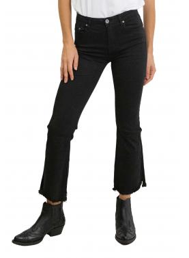 Pantalone sfrangiato alla caviglia tinta unita Alice